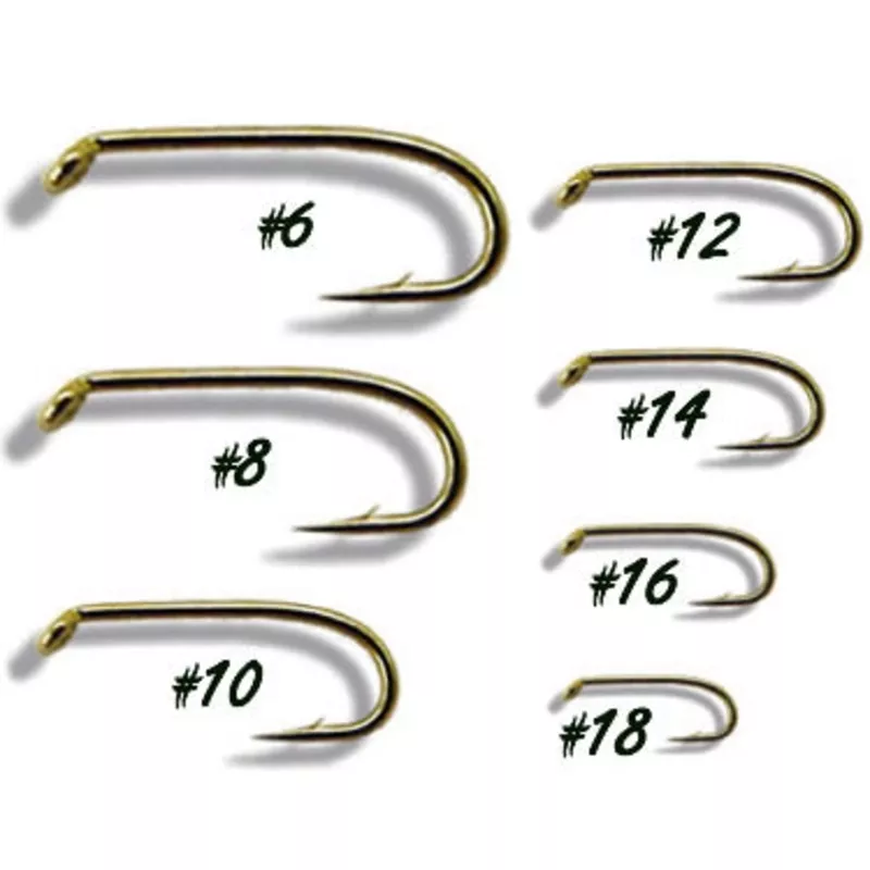 100 – 0XL Wet Fly Hook 7077-Bronze #6-18