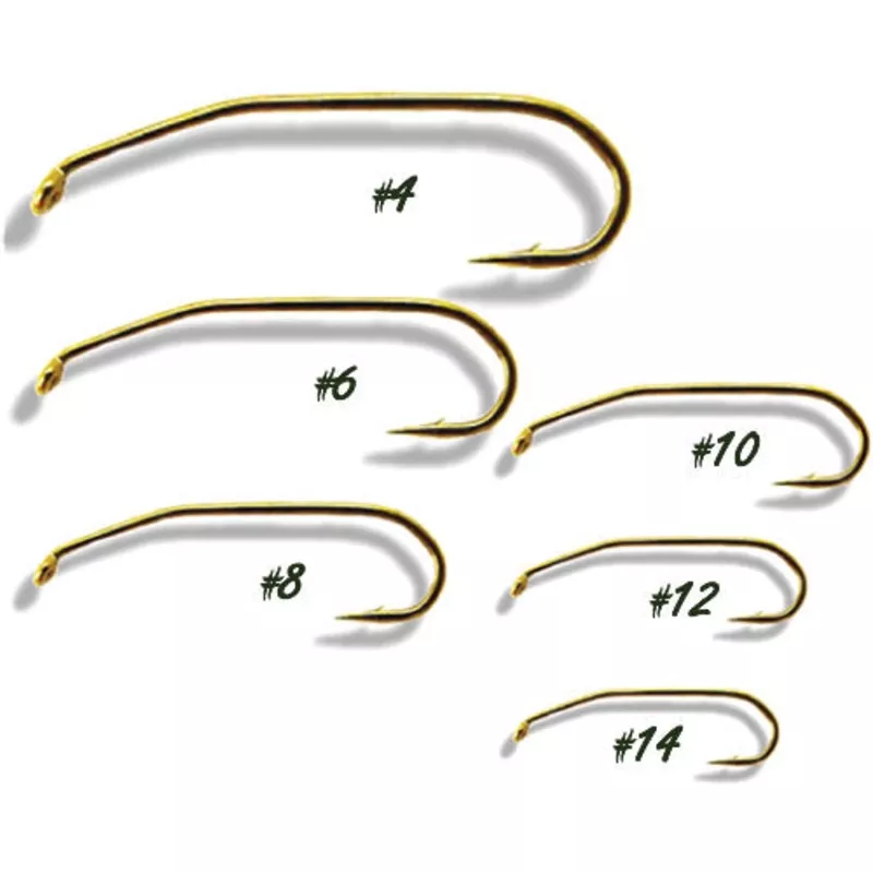 100 – 3XL Bent Shank Hook 7073-Bronze#4-14