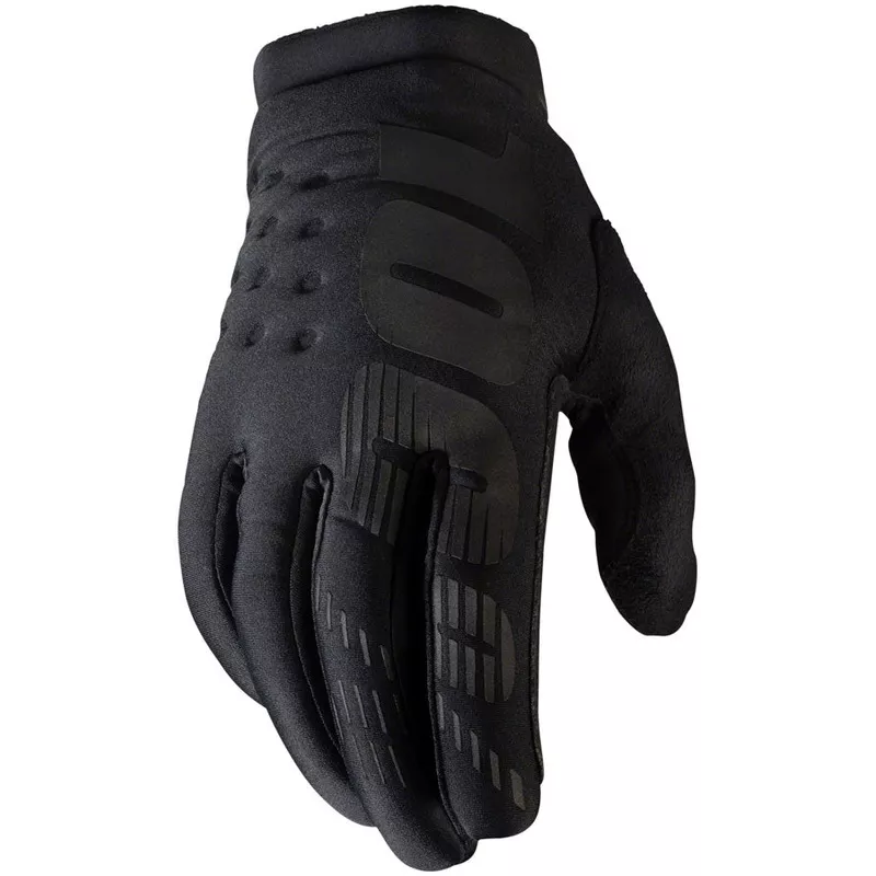 100% Brisker Gloves – Black Mens 2X-Large