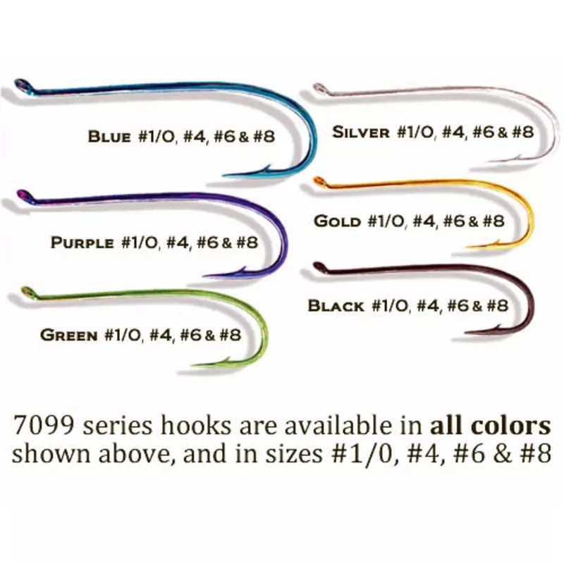 100 – Silver T.U.E. Heavy Wire Salmon / Steelhead Hook