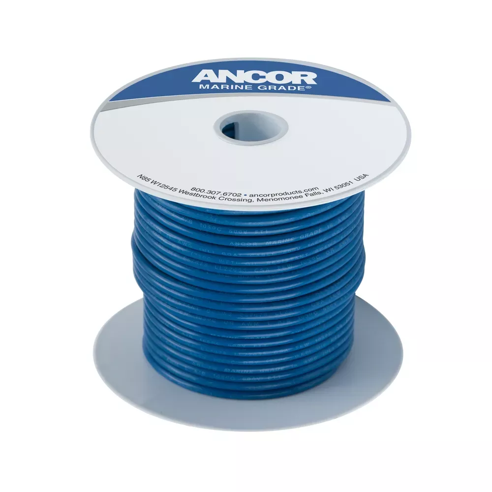 #14 Dark Blue Wire, 100 foot | Ancor 104110