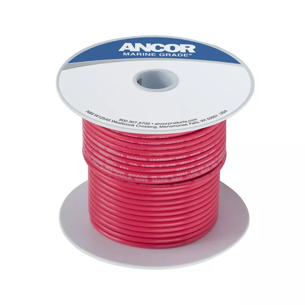 #18 Red Wire, 100 foot | Ancor 100810
