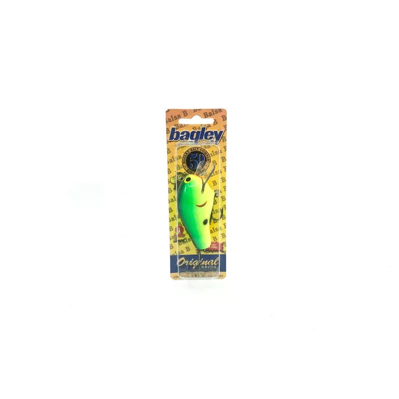 Bagley Balsa B2 BB2-AG9 Apple Green on Chartreuse Color New on Card