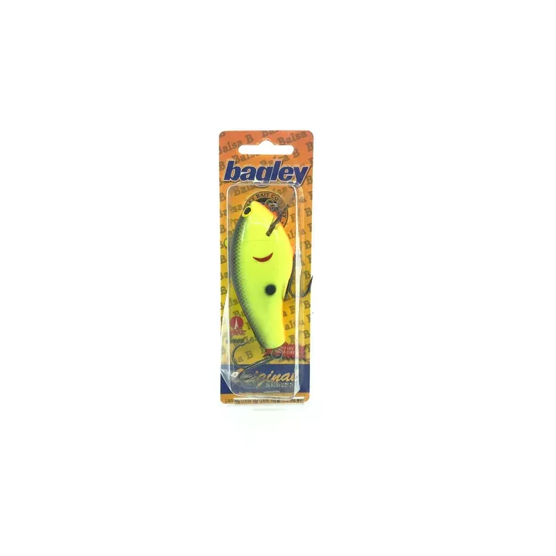 Bagley Balsa B3 BB3-09 Black on Chartreuse Color New on Card