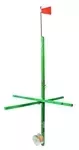 Eagle Claw Green Wood Tip-Up W/50 Yd Line