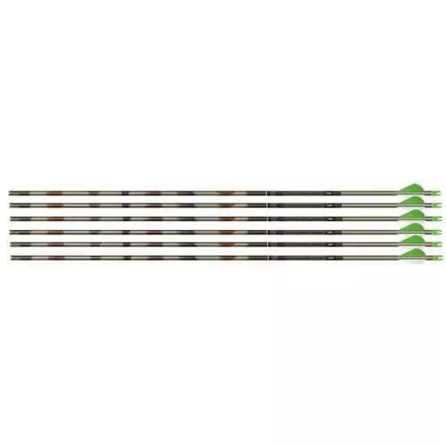 EASTON Arrow FMJ 5MM 400 W/ 2″ Blazer Vanes 6-Pk Woodland Camo