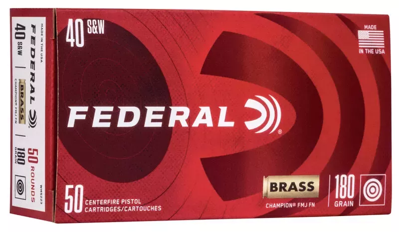 Federal Champion 40S&W 180GR FMJ