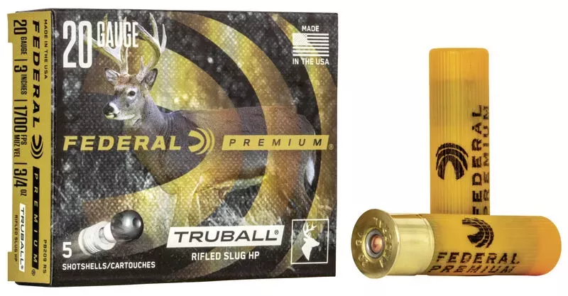 Federal TruBall Rifled Slug 20 Gauge 1700