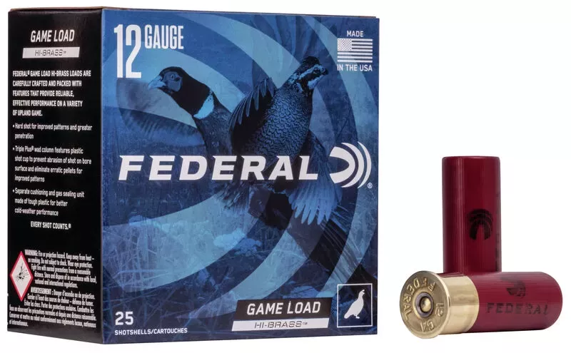 FEDERALGAME SHOK UPLAND 12GA 2 3/4″