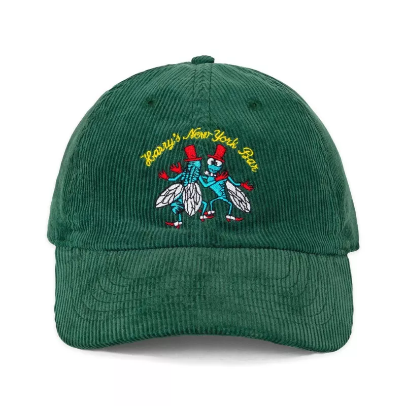 "Harry's New York Bar Paris x Rowing Blazers Green Corduroy Cap" (NWT)