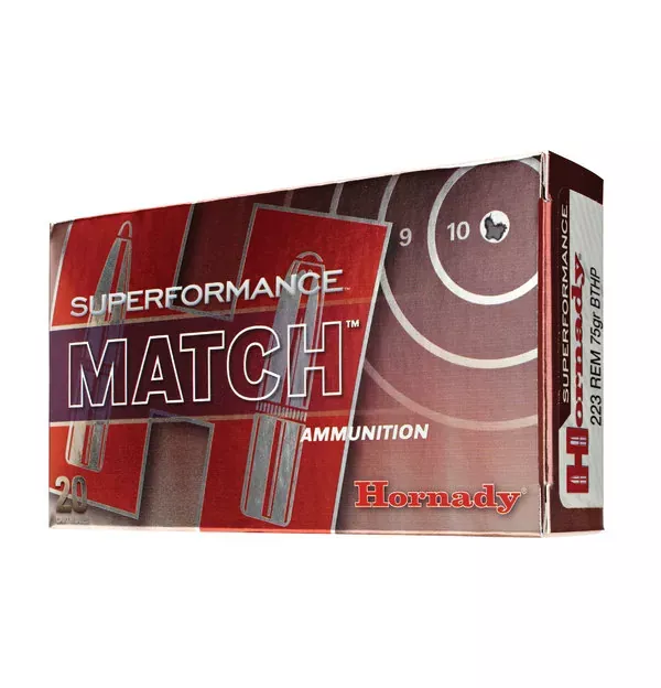 Hornady 5.56 NATO 75 gr BTHP Superformance Match