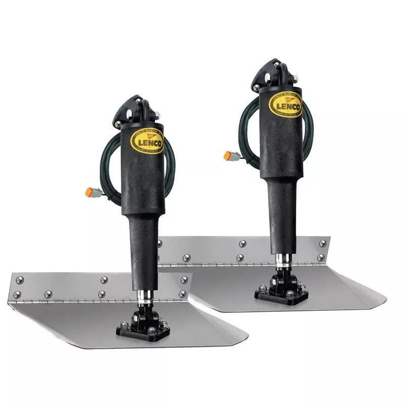 Lenco 12""x36"" Standard Mount Trim Tab Kit 12v Requires Switch