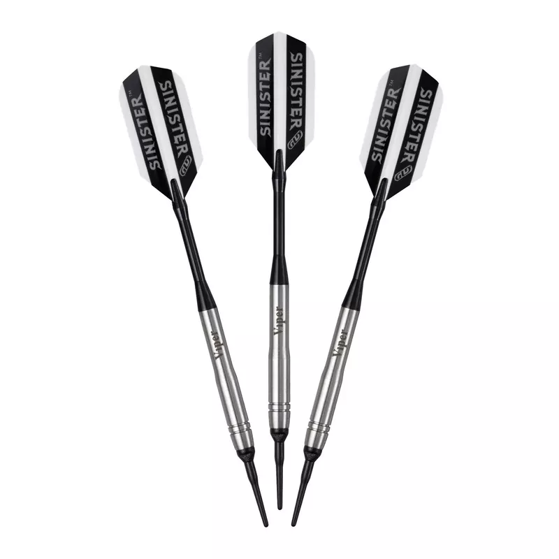 [OPEN BOX] Viper Sinister Darts 95% Tungsten Soft Tip Darts Grooved Barrel 18 Grams