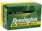 Remington Rimfire Ammunition 1022 22 Short Plated