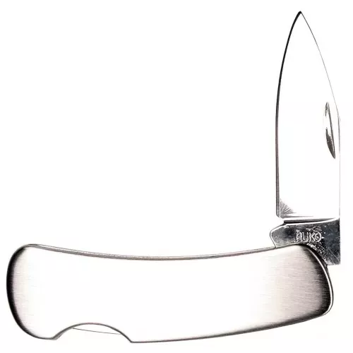 RUKO 2″ FOLDING BLADE POCKET KNIFE, STAINLESS STEEL HANDLE