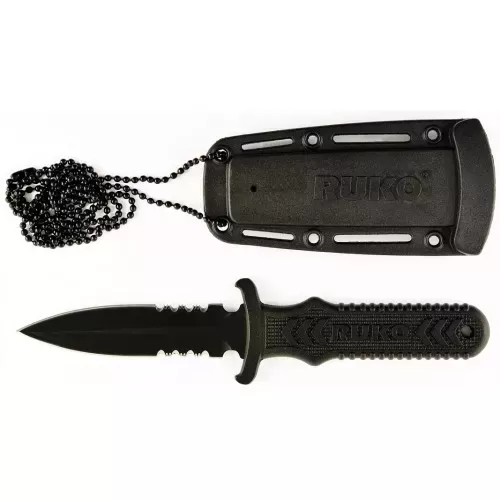 RUKO 3″ FIXED NECK & BOOT KNIF GLASS REINFORCED NYLON HANDLE