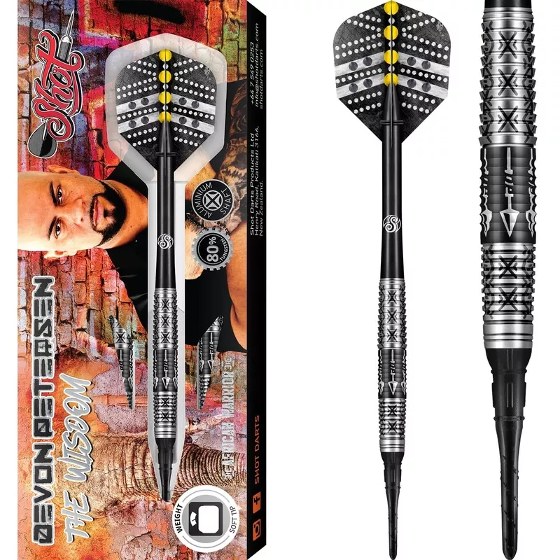 *Shot Devon Petersen Darts - Soft Tip - Wisdom