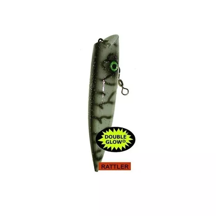 Silver Horde Ace Hi Rattler Trolling Plug - 5" - Rattle Glow Black Lightning
