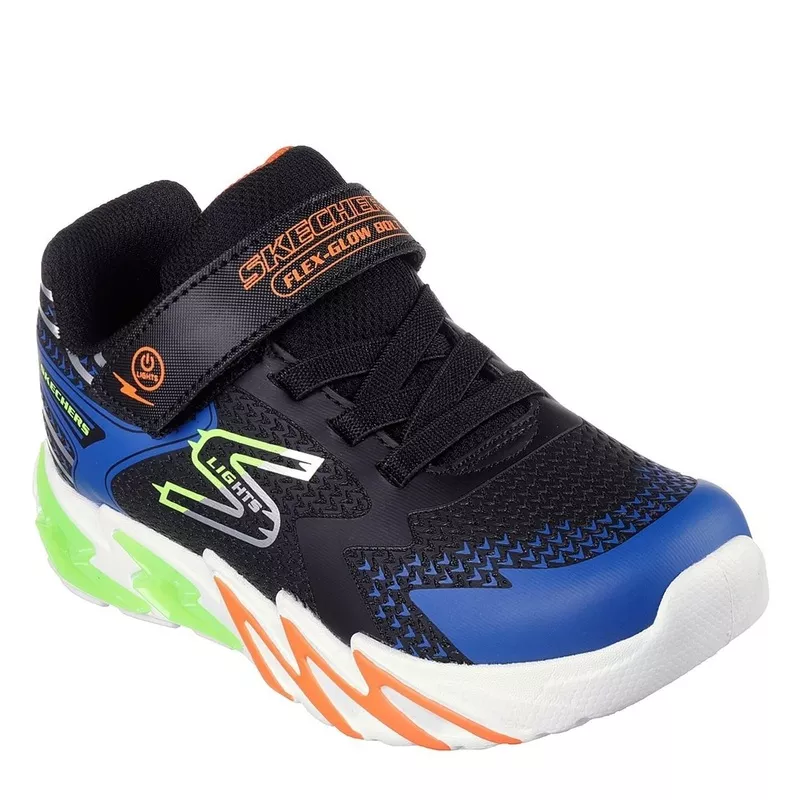 Skechers S Lights: FlexGlow Bolt Black Blue