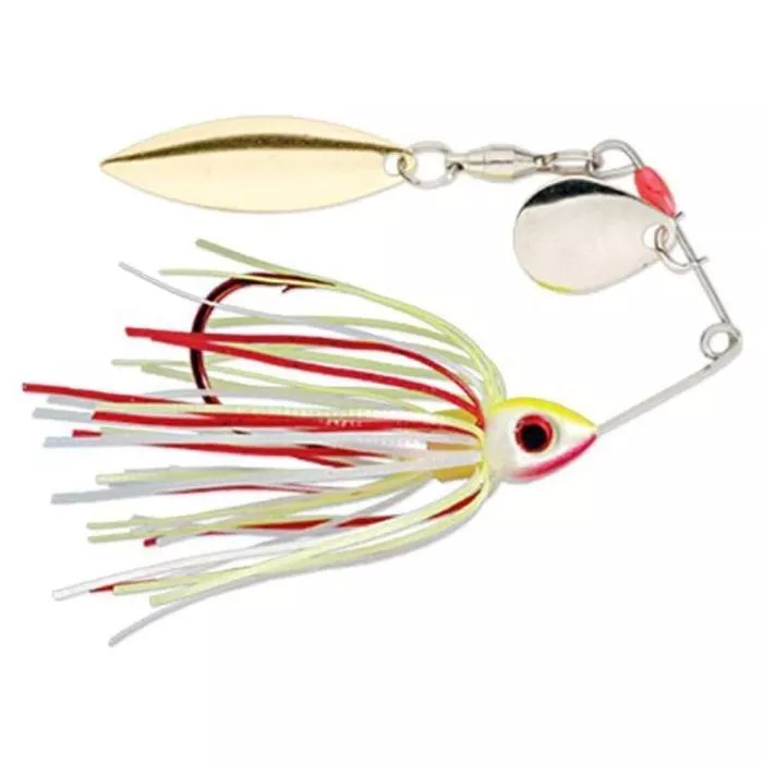 Strike King Bleeding Bait Mini-King Spinnerbait - 1/8 oz. - Bleeding Chartreuse White