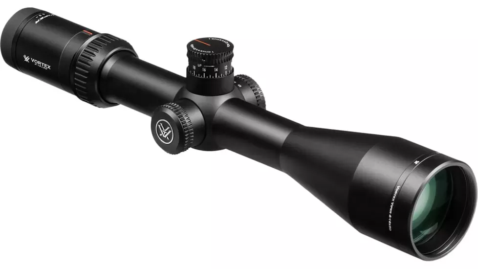 Vortex Viper HS LR 4-16x50mm Rifle Scope, 30mm Tube, Second Focal Plane, Color: Black, Tube Diameter: 30 mm
