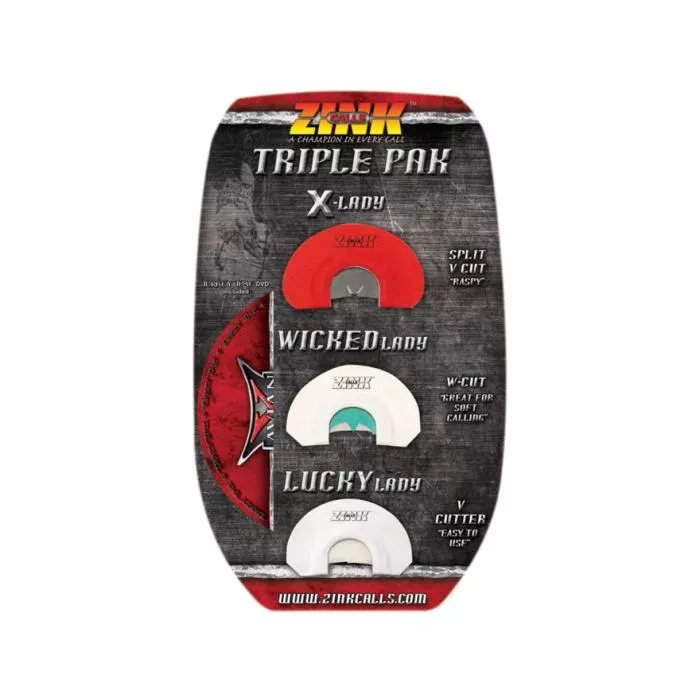 Zink Calls Triple Pack Turkey Mouth Calls