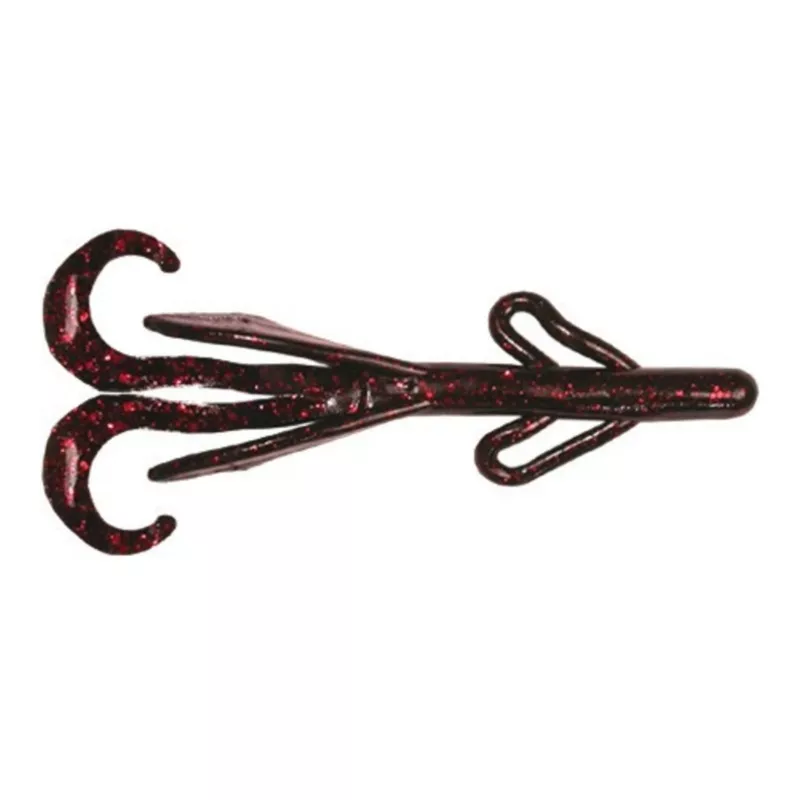 Zoom Baby Brush Hog Black Red Glitter 4 inches 12 Pack JC18166807