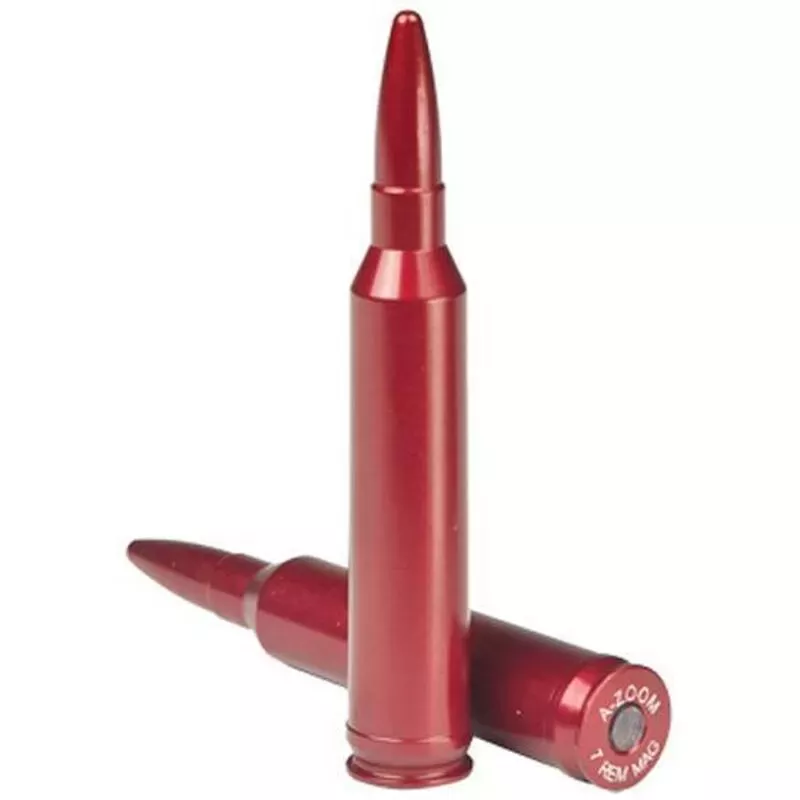 A-Zoom Precision Metal Snap Caps 7mm Remington Magnum Aluminum 2 Pack 12252