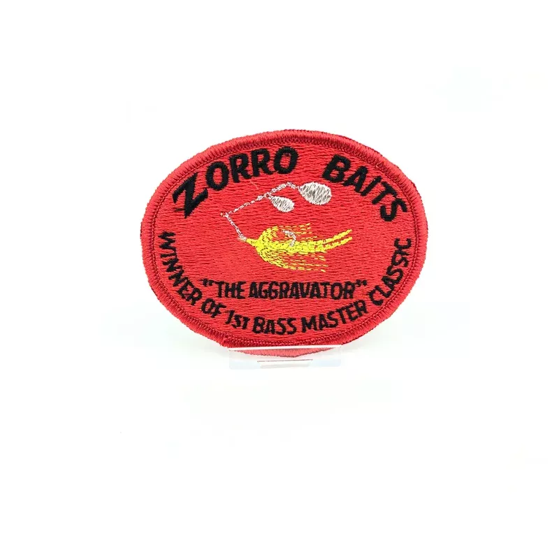 Zorro Baits Aggravator 1st Bass Master Fishing Patch
